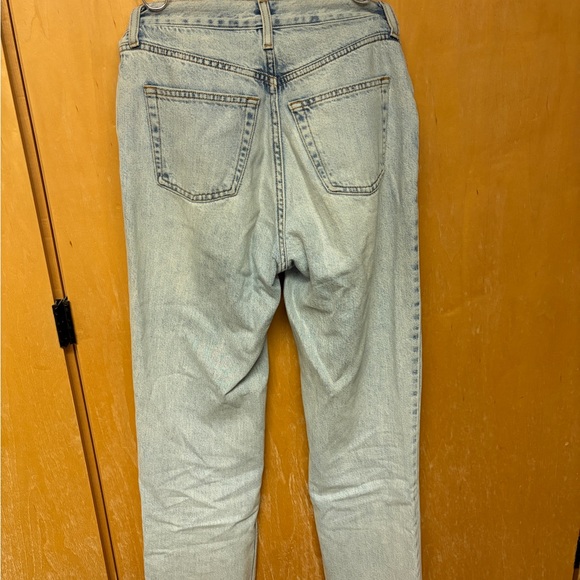 Topshop Light Blue Straight Leg Jeans - Picture 2 of 4